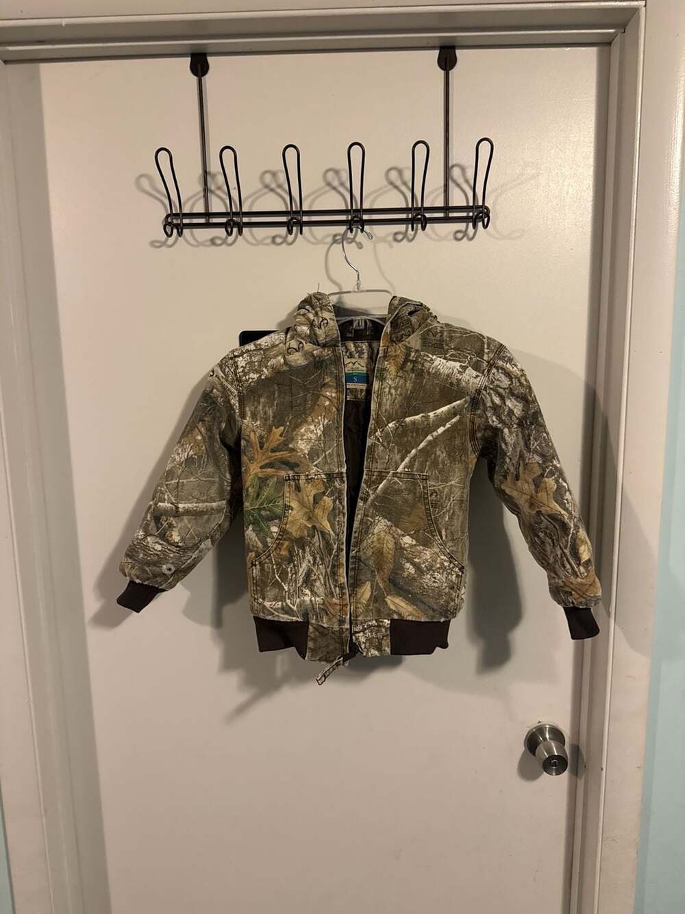 Blue Mountain Kids' Realtree Edge Camo Quilted Insulated Hooded Bomber Jacket br